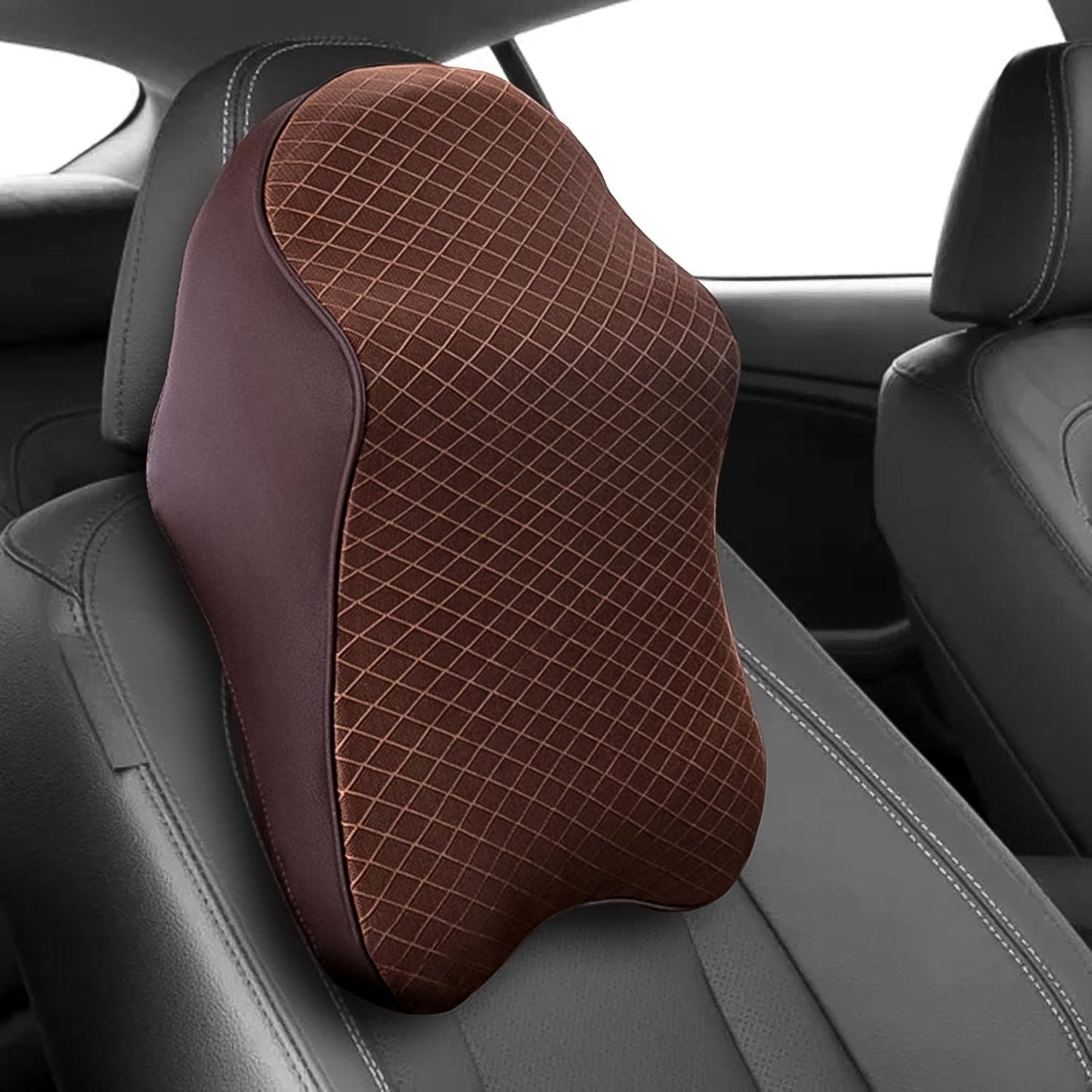 Car Neck Pillow Car Neck Headrest Pillow Memory Foam Car Accessories Cushion Car Seat Head Support Neck Protector Car Seat Neck Pillow, for Driving (1 Pc / Mix Color)