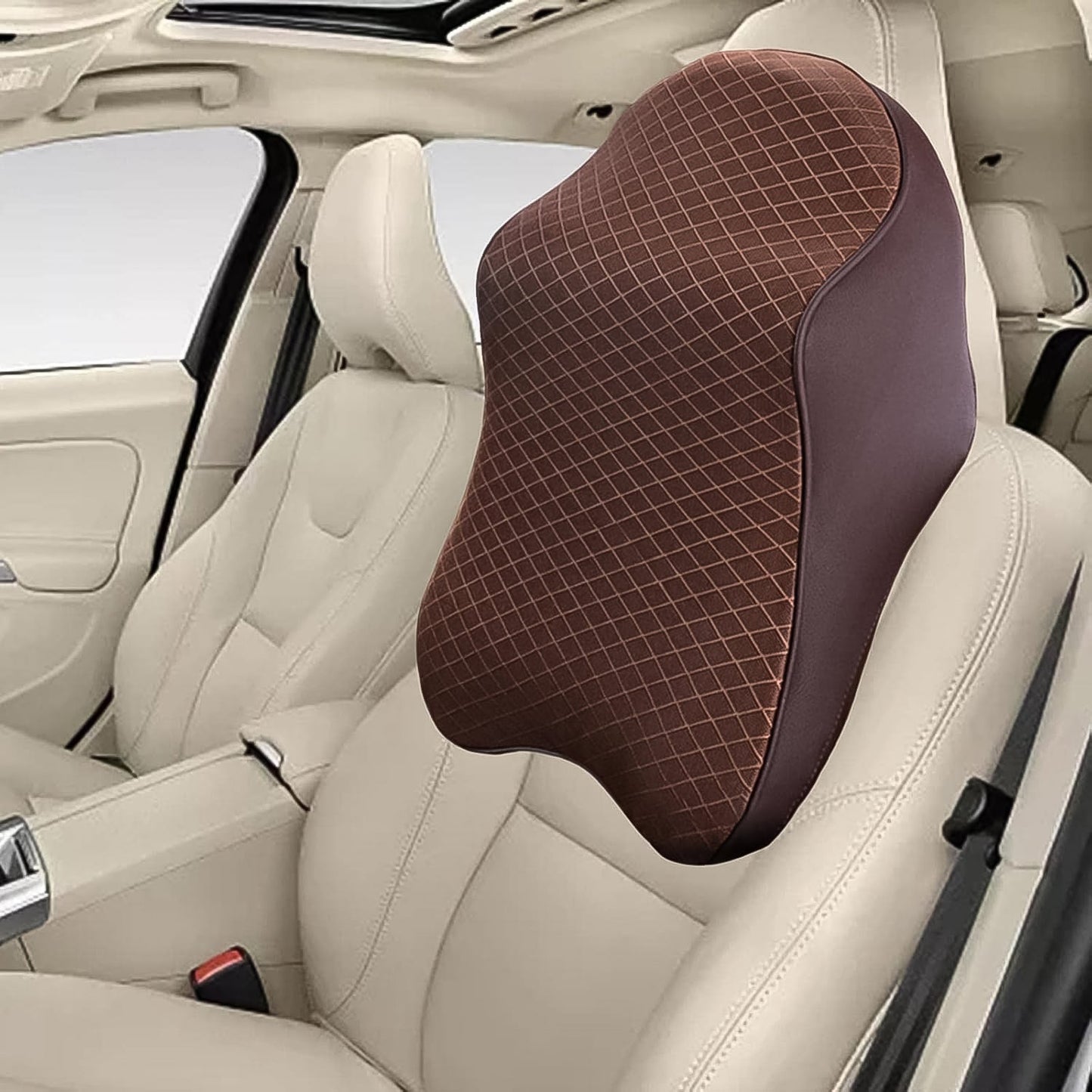 Car Neck Pillow Car Neck Headrest Pillow Memory Foam Car Accessories Cushion Car Seat Head Support Neck Protector Car Seat Neck Pillow, for Driving (1 Pc / Mix Color)