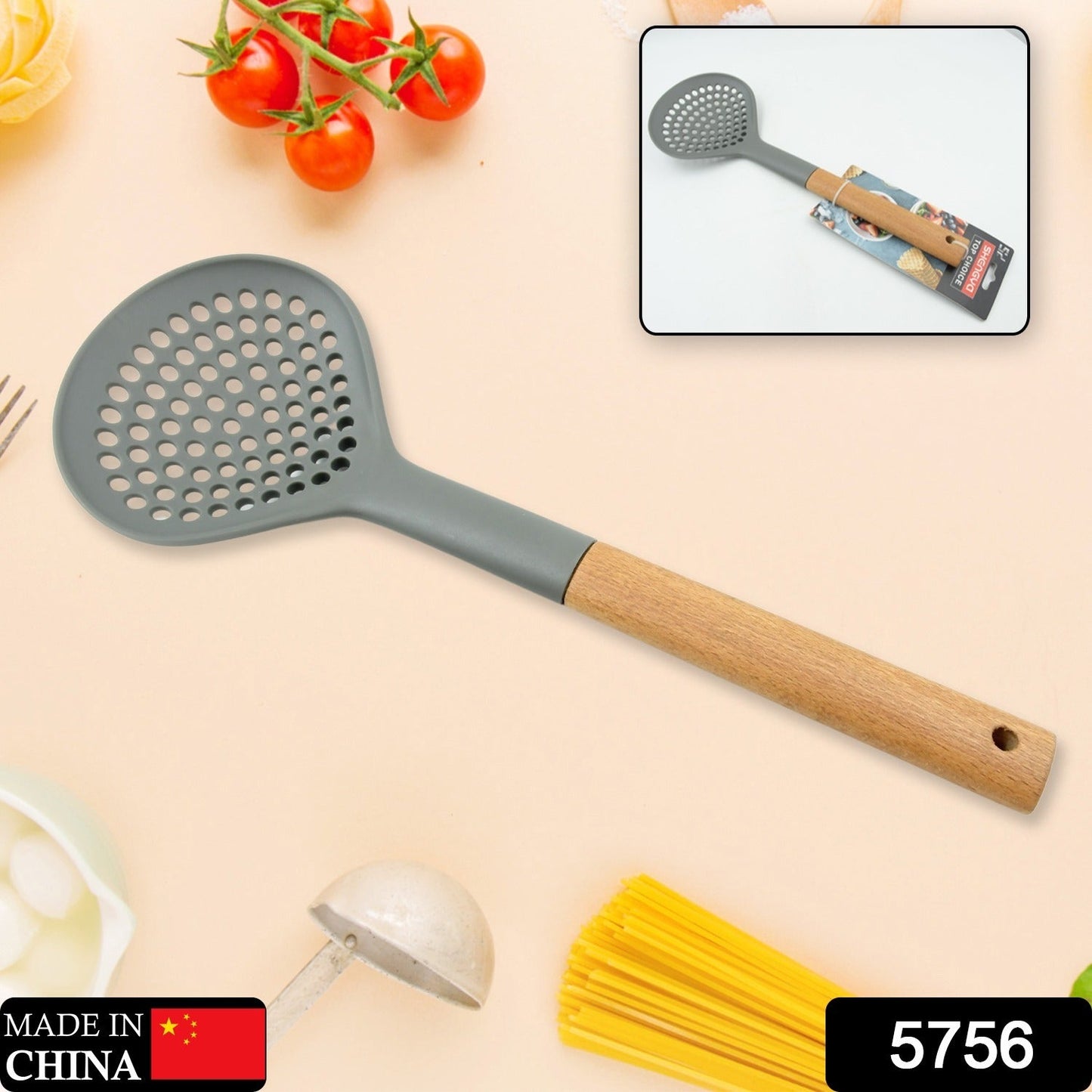 Plastic Kitchen Accessories Skimmer, Spatula Spoon & Soup Spoon Heat Resistant Non Stick Spoons Kitchen Cookware Items Heat Resistant Plastic Kitchen Utensils for Cooking, BPA FREE Gadgets for Non-Stick Cookware (1 Pc )