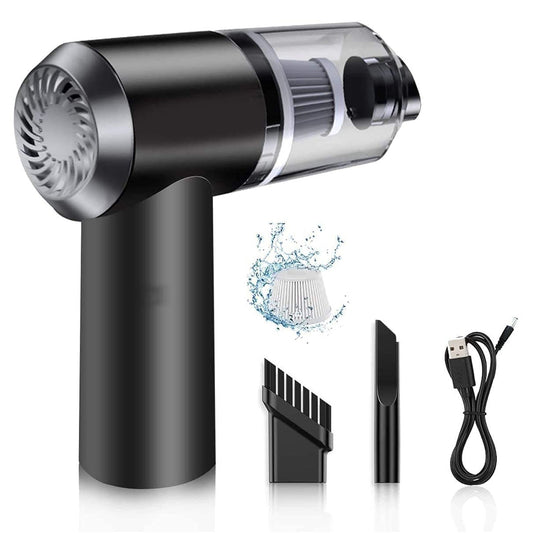2-in-1 Wireless Car & Home Vacuum – 120W High-Power, USB Rechargeable, Portable & Handheld.