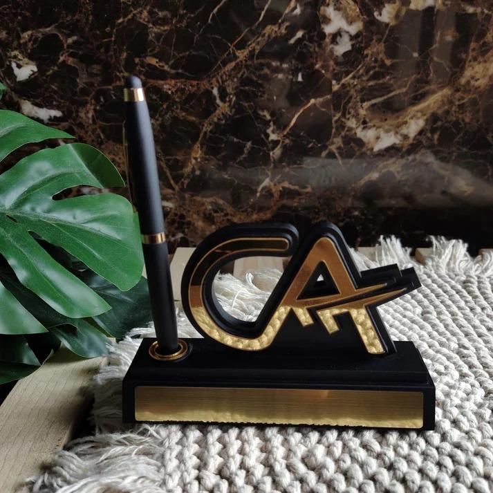 CA Logo Pen Stand with Pen