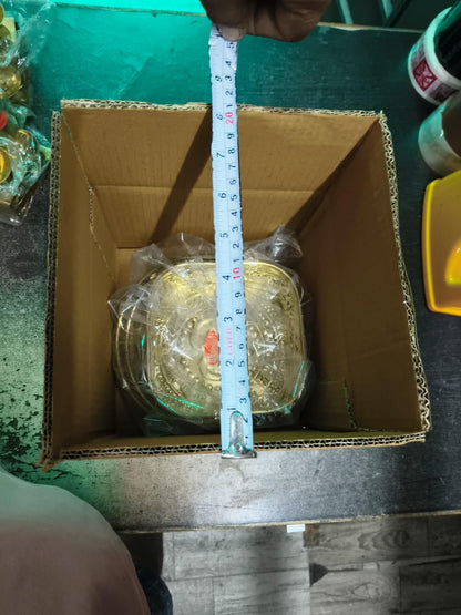 Presents Pure Brass Square Traditional Pooja Basket Dalia