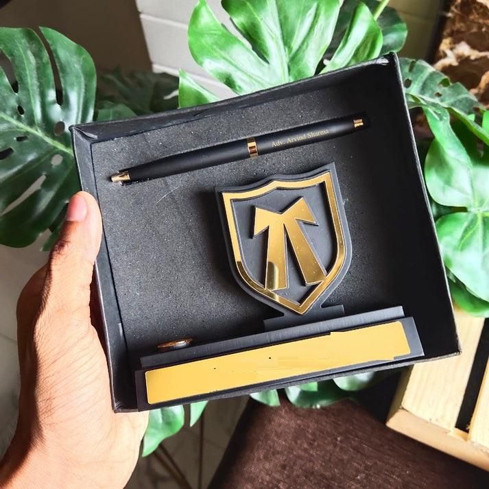 Lawyer Logo Pen Stand with Pen