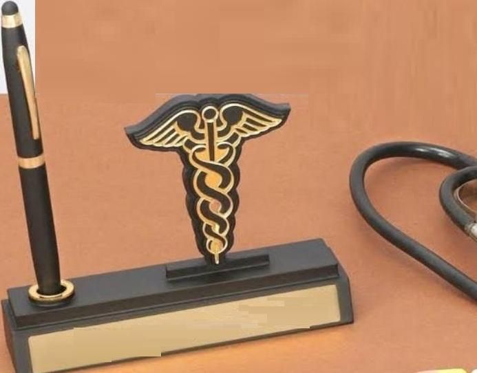 Doctor Logo Pen Stand with Pen