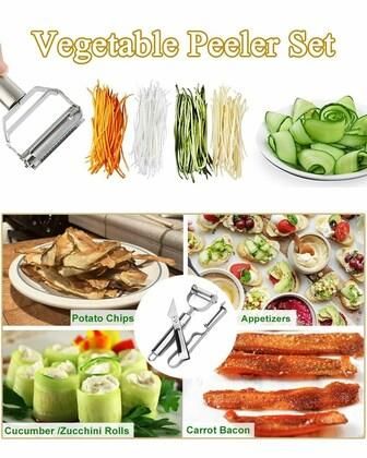 3 in 1 Vegetable - Fruit Peeler Set of 3pc