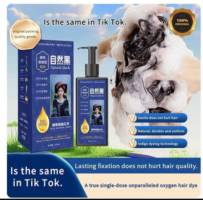 Plant Formula Hair Dye Shampoo 300ml