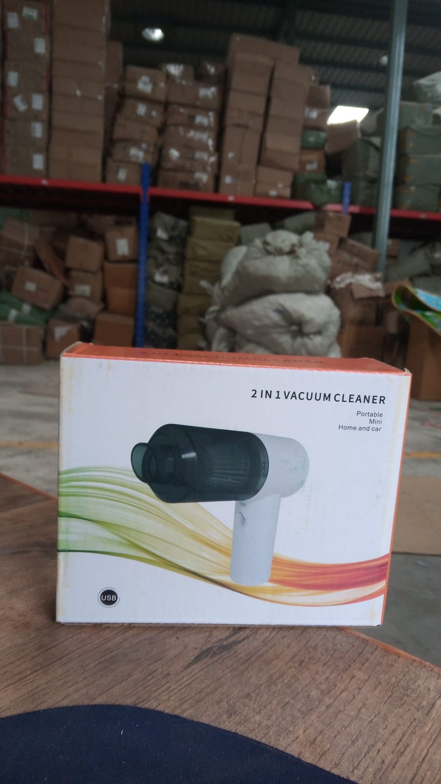 2-in-1 Wireless Car & Home Vacuum – 120W High-Power, USB Rechargeable, Portable & Handheld.