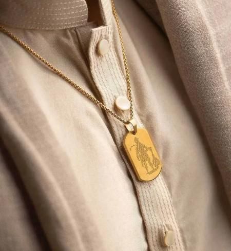 Golden Hanuman Chalisha Pendant with Chain