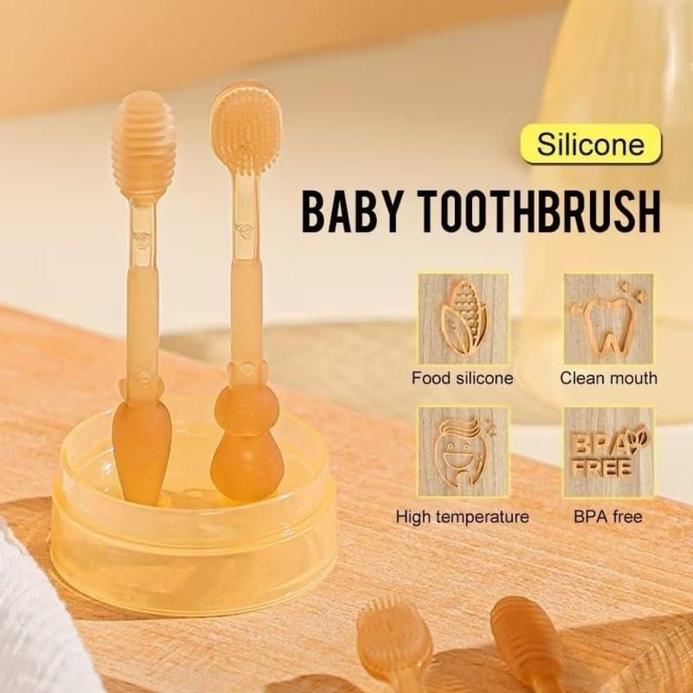 Soft Silicone Bristle Oral Care Toothbrush For Baby