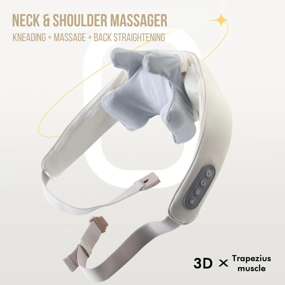Neck  Shoulder Massagers With Heat Electric Rechargeable (1 Pc)