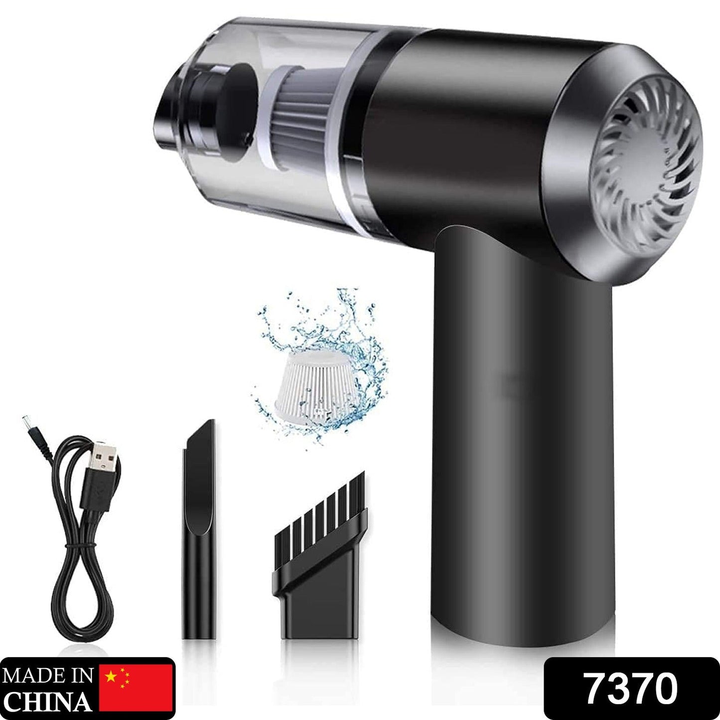 2-in-1 Wireless Car & Home Vacuum – 120W High-Power, USB Rechargeable, Portable & Handheld.