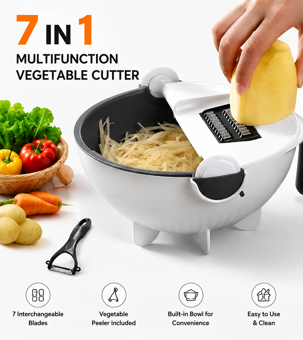 7 in 1 Multifunction Vegetable Cutter